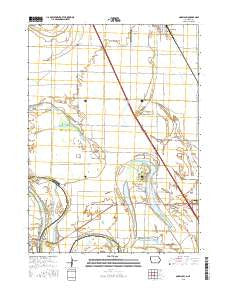 Onawa SW Iowa Current topographic map, 1:24000 scale, 7.5 X 7.5 Minute, Year 2015
