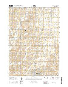 Orange City Iowa Current topographic map, 1:24000 scale, 7.5 X 7.5 Minute, Year 2015