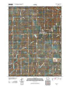 Orient Iowa Historical topographic map, 1:24000 scale, 7.5 X 7.5 Minute, Year 2010
