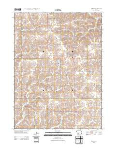 Orient Iowa Historical topographic map, 1:24000 scale, 7.5 X 7.5 Minute, Year 2013