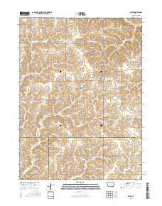 Orient Iowa Current topographic map, 1:24000 scale, 7.5 X 7.5 Minute, Year 2015