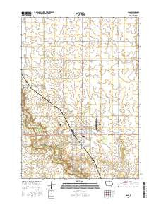 Osage Iowa Current topographic map, 1:24000 scale, 7.5 X 7.5 Minute, Year 2015