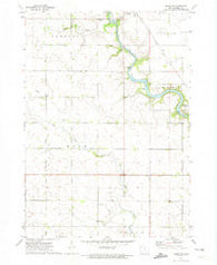 Osage SW Iowa Historical topographic map, 1:24000 scale, 7.5 X 7.5 Minute, Year 1972