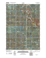 Osage SW Iowa Historical topographic map, 1:24000 scale, 7.5 X 7.5 Minute, Year 2010