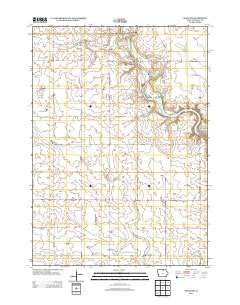 Osage SW Iowa Historical topographic map, 1:24000 scale, 7.5 X 7.5 Minute, Year 2013
