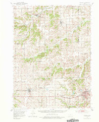 Osceola Iowa Historical topographic map, 1:62500 scale, 15 X 15 Minute, Year 1951