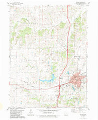 Osceola Iowa Historical topographic map, 1:24000 scale, 7.5 X 7.5 Minute, Year 1983