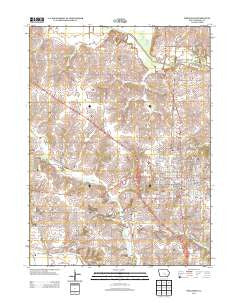 Oskaloosa Iowa Historical topographic map, 1:24000 scale, 7.5 X 7.5 Minute, Year 2013