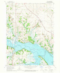 Otley Iowa Historical topographic map, 1:24000 scale, 7.5 X 7.5 Minute, Year 1965