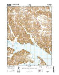 Otley Iowa Current topographic map, 1:24000 scale, 7.5 X 7.5 Minute, Year 2015
