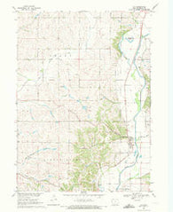 Oto Iowa Historical topographic map, 1:24000 scale, 7.5 X 7.5 Minute, Year 1969