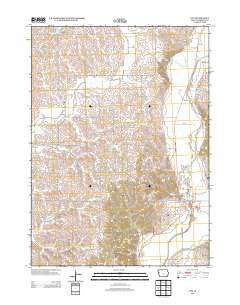 Oto Iowa Historical topographic map, 1:24000 scale, 7.5 X 7.5 Minute, Year 2013