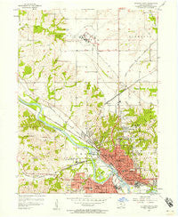 Ottumwa North Iowa Historical topographic map, 1:24000 scale, 7.5 X 7.5 Minute, Year 1956