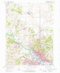 Ottumwa North Iowa Historical topographic map, 1:24000 scale, 7.5 X 7.5 Minute, Year 1956