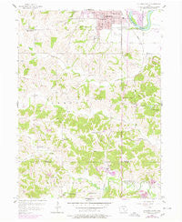 Ottumwa South Iowa Historical topographic map, 1:24000 scale, 7.5 X 7.5 Minute, Year 1956