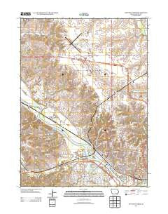 Ottumwa North Iowa Historical topographic map, 1:24000 scale, 7.5 X 7.5 Minute, Year 2013