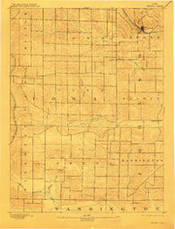 Oxford Iowa Historical topographic map, 1:62500 scale, 15 X 15 Minute, Year 1894