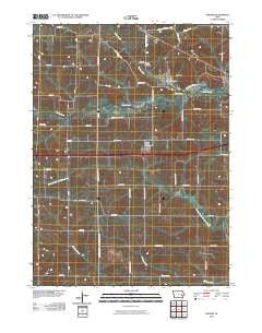 Oxford Iowa Historical topographic map, 1:24000 scale, 7.5 X 7.5 Minute, Year 2010