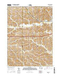 Oxford Iowa Current topographic map, 1:24000 scale, 7.5 X 7.5 Minute, Year 2015