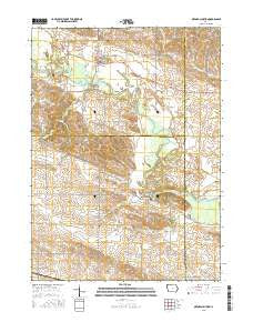 Oxford Junction Iowa Current topographic map, 1:24000 scale, 7.5 X 7.5 Minute, Year 2015