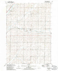 Oyens Iowa Historical topographic map, 1:24000 scale, 7.5 X 7.5 Minute, Year 1985