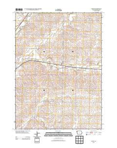 Oyens Iowa Historical topographic map, 1:24000 scale, 7.5 X 7.5 Minute, Year 2013