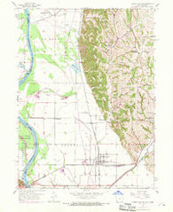 Pacific Junction Iowa Historical topographic map, 1:24000 scale, 7.5 X 7.5 Minute, Year 1956