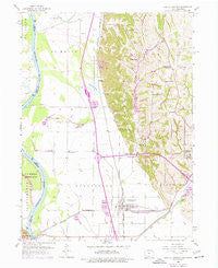 Pacific Junction Iowa Historical topographic map, 1:24000 scale, 7.5 X 7.5 Minute, Year 1956