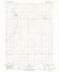 Panama Iowa Historical topographic map, 1:24000 scale, 7.5 X 7.5 Minute, Year 1978