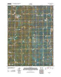Panama Iowa Historical topographic map, 1:24000 scale, 7.5 X 7.5 Minute, Year 2010