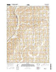 Panama Iowa Current topographic map, 1:24000 scale, 7.5 X 7.5 Minute, Year 2015