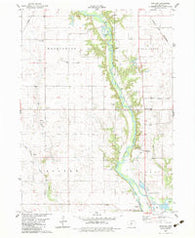 Panther Iowa Historical topographic map, 1:24000 scale, 7.5 X 7.5 Minute, Year 1982