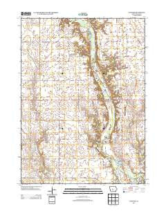 Panther Iowa Historical topographic map, 1:24000 scale, 7.5 X 7.5 Minute, Year 2013