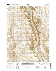 Panther Iowa Current topographic map, 1:24000 scale, 7.5 X 7.5 Minute, Year 2015