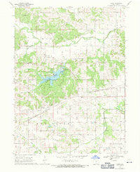 Paris Iowa Historical topographic map, 1:24000 scale, 7.5 X 7.5 Minute, Year 1968