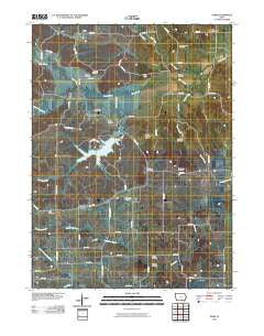 Paris Iowa Historical topographic map, 1:24000 scale, 7.5 X 7.5 Minute, Year 2010