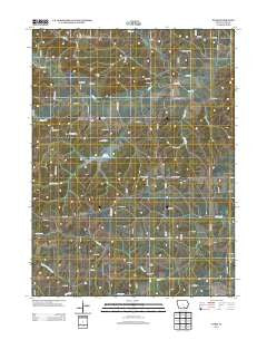 Paris Iowa Historical topographic map, 1:24000 scale, 7.5 X 7.5 Minute, Year 2013