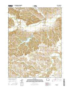 Paris Iowa Current topographic map, 1:24000 scale, 7.5 X 7.5 Minute, Year 2015