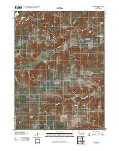 Patterson Iowa Historical topographic map, 1:24000 scale, 7.5 X 7.5 Minute, Year 2010