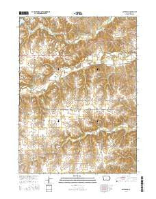 Patterson Iowa Current topographic map, 1:24000 scale, 7.5 X 7.5 Minute, Year 2015