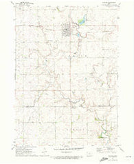 Paullina Iowa Historical topographic map, 1:24000 scale, 7.5 X 7.5 Minute, Year 1971