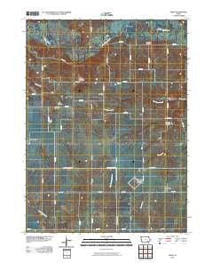 Pekin Iowa Historical topographic map, 1:24000 scale, 7.5 X 7.5 Minute, Year 2010