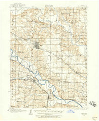 Pella Iowa Historical topographic map, 1:62500 scale, 15 X 15 Minute, Year 1910