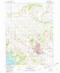 Pella Iowa Historical topographic map, 1:24000 scale, 7.5 X 7.5 Minute, Year 1980