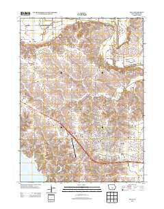 Pella Iowa Historical topographic map, 1:24000 scale, 7.5 X 7.5 Minute, Year 2013