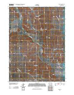 Peoria Iowa Historical topographic map, 1:24000 scale, 7.5 X 7.5 Minute, Year 2010