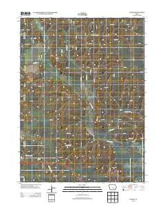 Peoria Iowa Historical topographic map, 1:24000 scale, 7.5 X 7.5 Minute, Year 2013