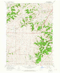 Peosta Iowa Historical topographic map, 1:24000 scale, 7.5 X 7.5 Minute, Year 1966