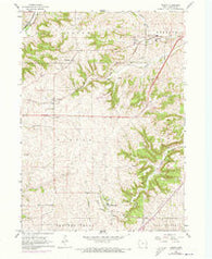 Peosta Iowa Historical topographic map, 1:24000 scale, 7.5 X 7.5 Minute, Year 1966