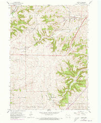 Peosta Iowa Historical topographic map, 1:24000 scale, 7.5 X 7.5 Minute, Year 1966